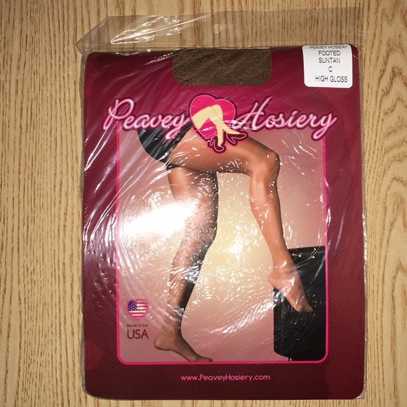 New Hooters Girl Peavey Tights Suntan Sizes A B C D & Q - Picture 2 of 9